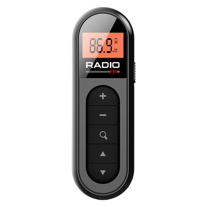 2023 New Product: Mini FM Radio with Clip, Rechargeable, Portable Lapel Clip for Conferences, Tours, Horse Racing, and Sports